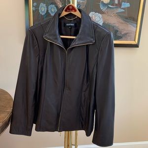 COPY - Ellen Tracy Size Xl brown leather jacket